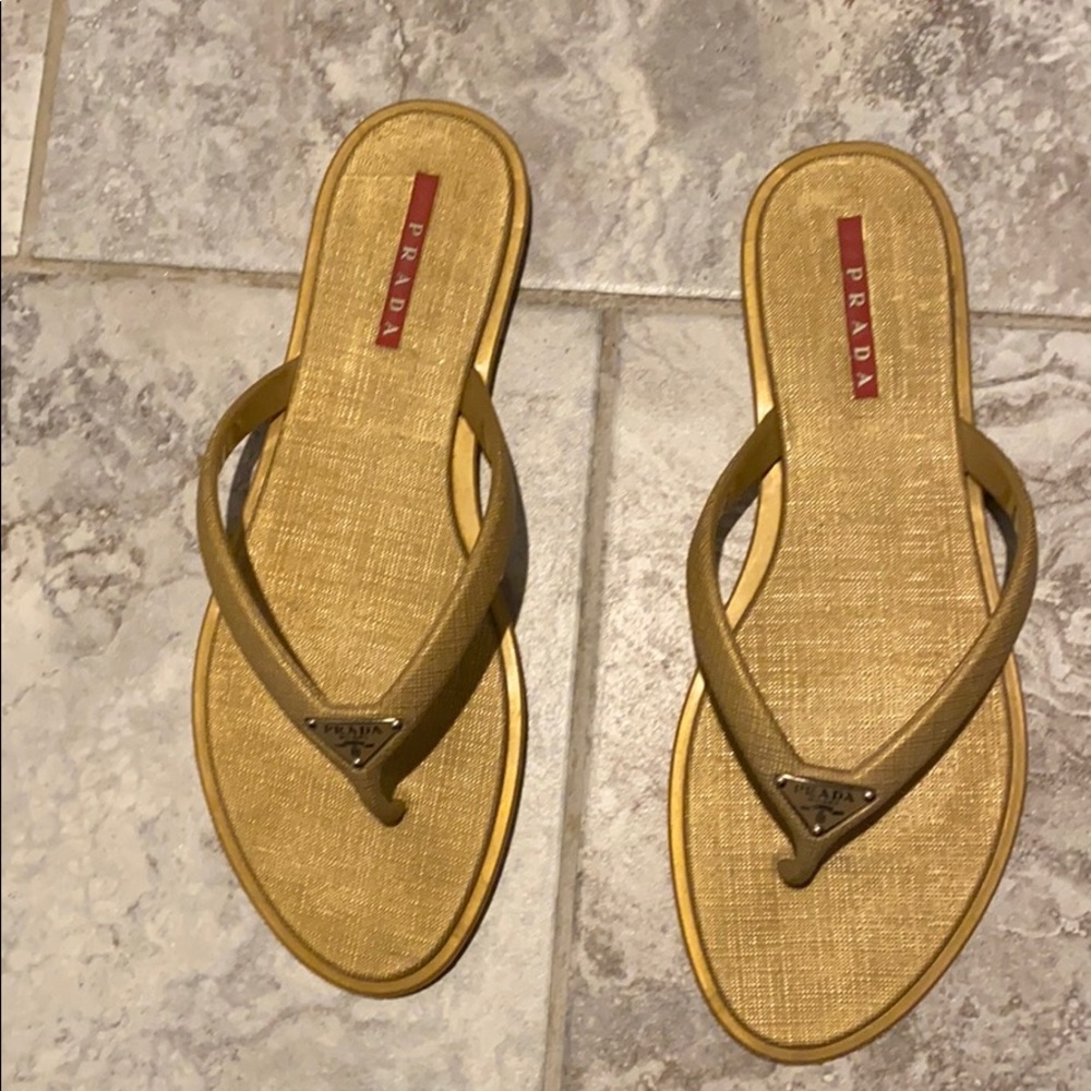 Prada thong sandals